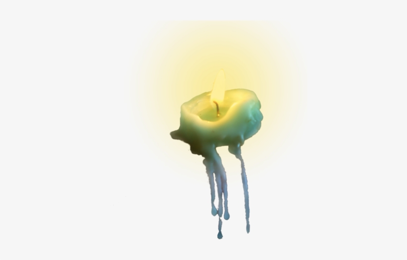 Candle Png Tumblr - Melted Candle Transparent, transparent png