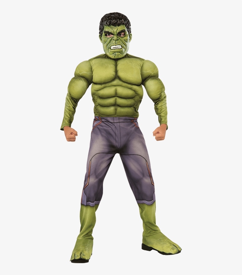 Boys Age Of Ultron Deluxe Hulk Costume - Hulk Costumes, transparent png