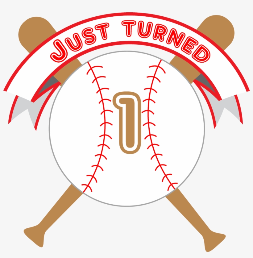 Just Turned 1 Baseball 3/4 Sleeve, transparent png