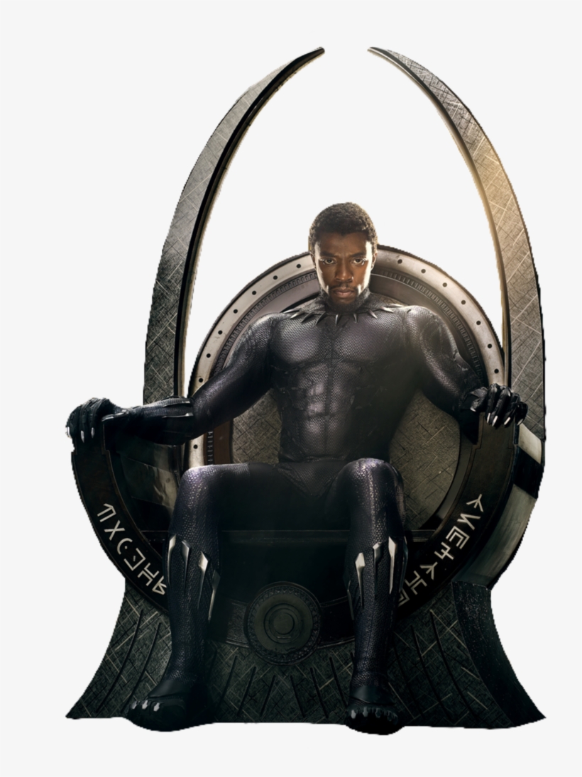 Black Panther - Black Panther On The Throne, transparent png