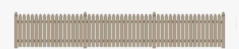Flat Board Picket Fence - Picket Fence, transparent png