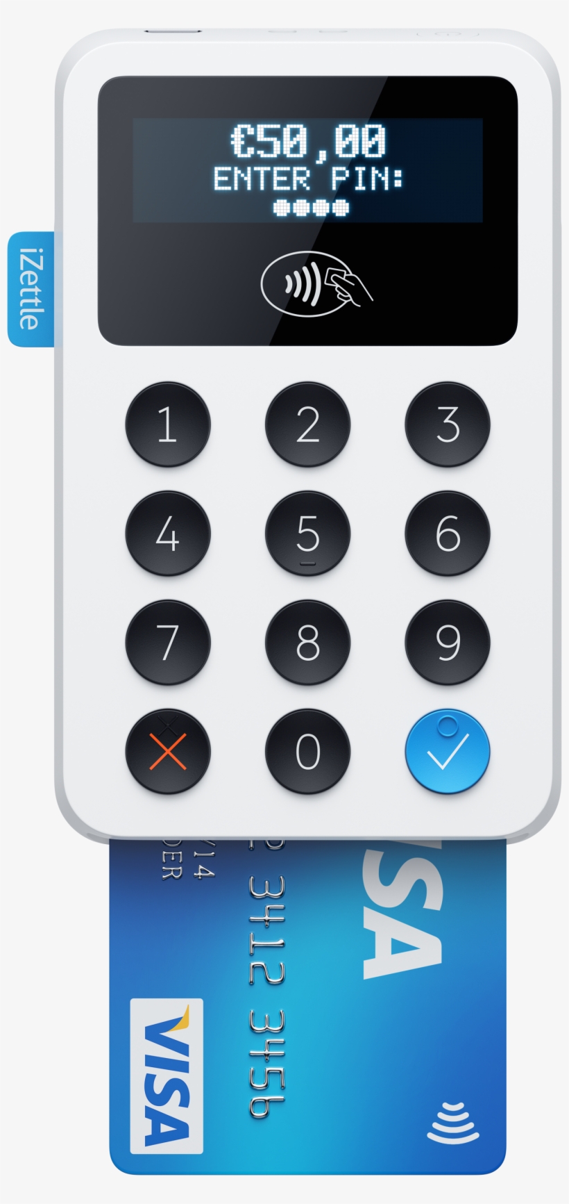 Activating The Tipping Function - Izettle Credit Card Reader / Card Terminal / Card Machine, transparent png
