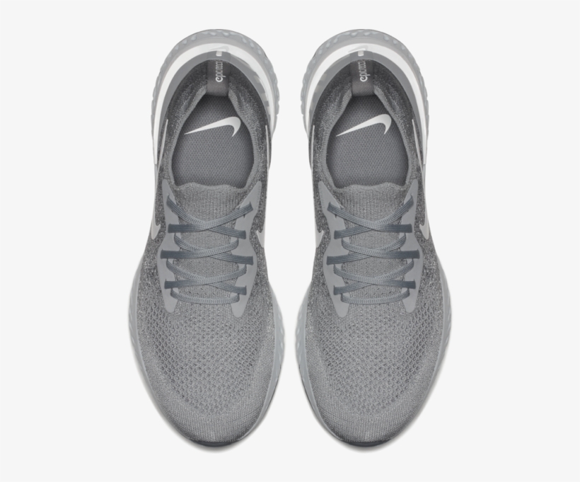 Women Shoes Png Nike Epic React Flyknit Grey Running - Shoe, transparent png