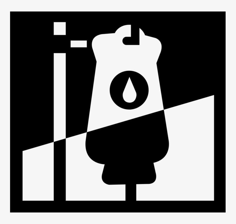 Vector Illustration Of Medical Intravenous Therapy - Sign, transparent png
