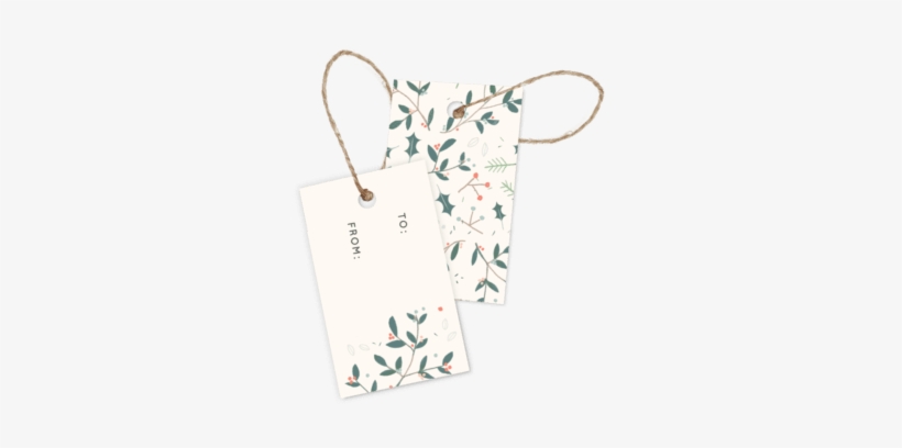 Holly Jolly Gift Tags Pack Of - Holly Christmas Gift Tags, transparent png