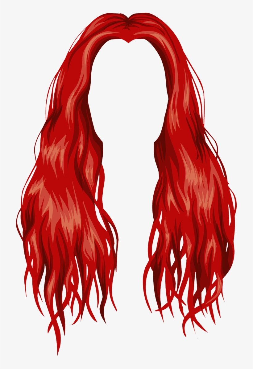 Hair 29 By Thestardollprops - Long Red Hair Png, transparent png