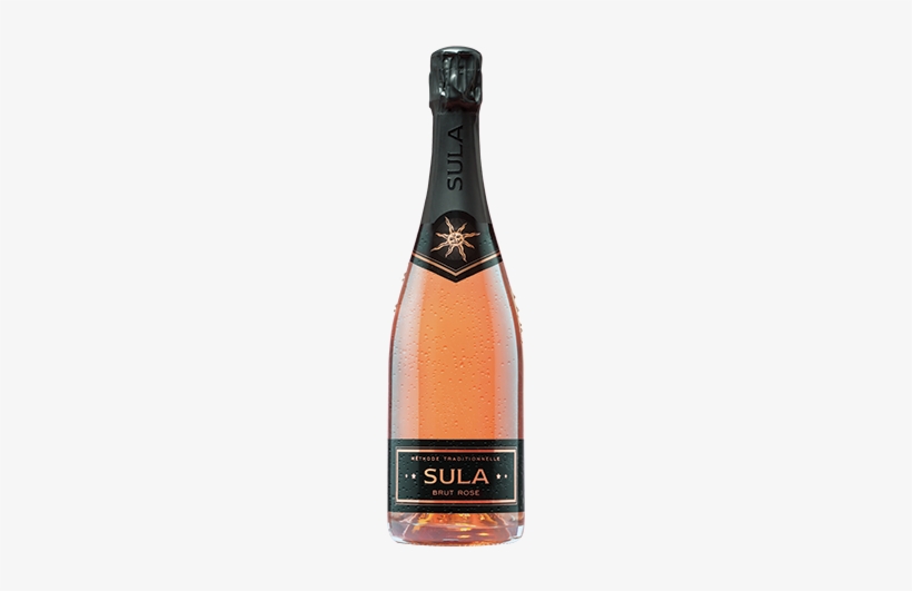 Brut Rosé - Sula Brut Sparkling Wine, transparent png