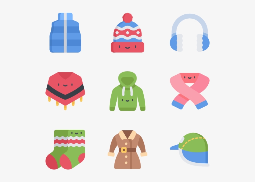 Winter Clothes And Accessories - Clothing, transparent png