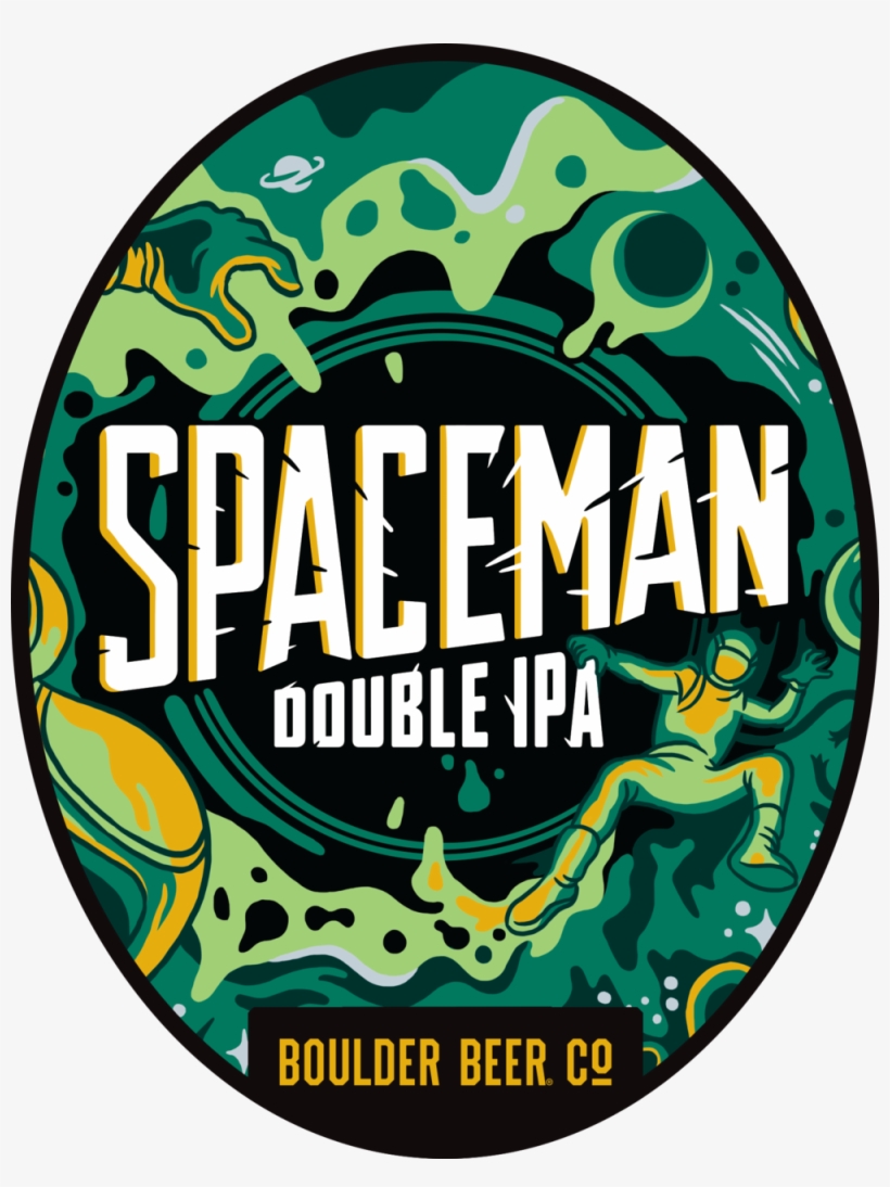 3 Boulder Beer Spaceman Oval - Jpeg, transparent png