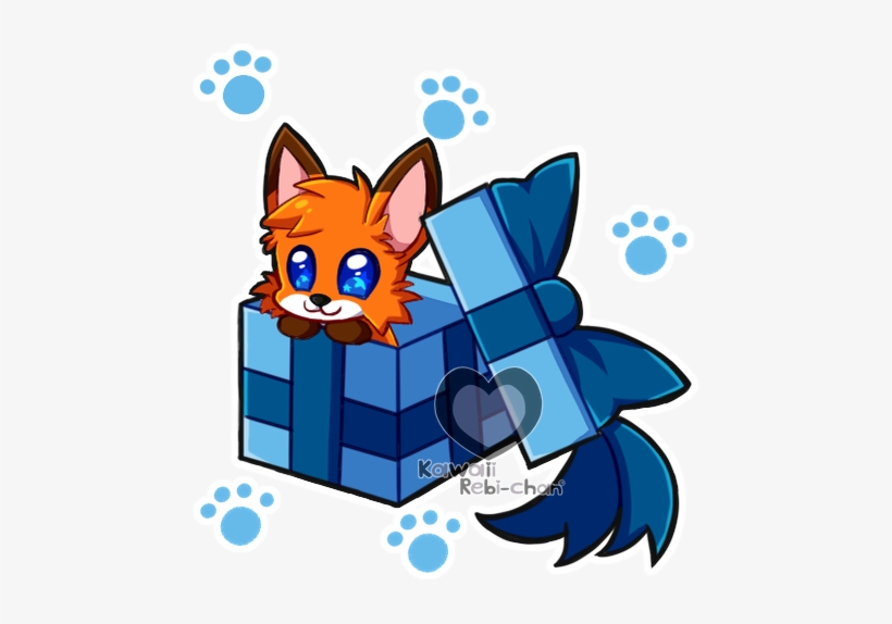 Kawaii Present Mike <3 - Christmas Gift, transparent png