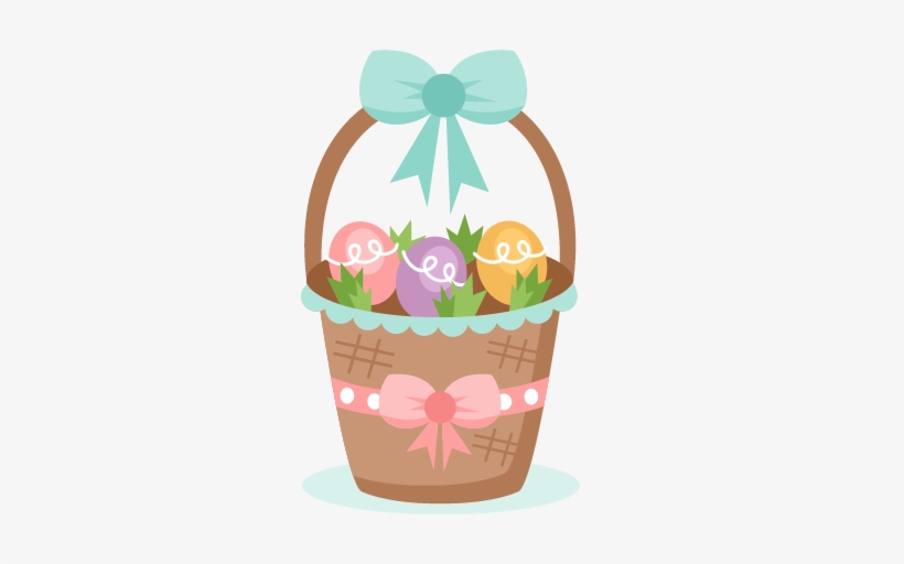 Easter Basket Svg Scrapbook Cut File Cute Clipart Files - Easter Basket Clipart, transparent png