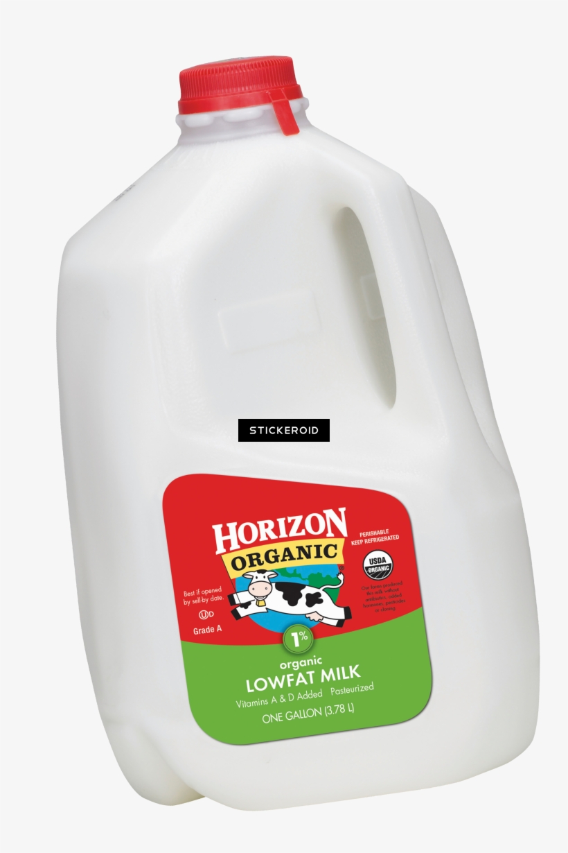 Glass Of Milk - Horizon Organic Milk - 64 Fl Oz Carton, transparent png