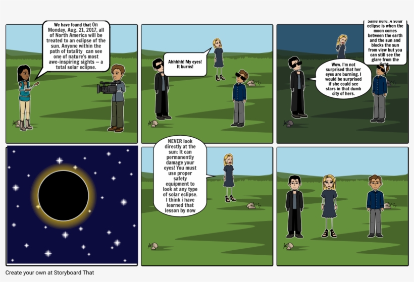 The Solar Eclipse - Cartoon, transparent png
