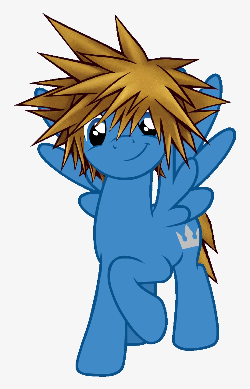 Sora Kingdom Hearts Pony By Yukimemories Sora Kingdom - Kingdom Hearts Sora Pony, transparent png