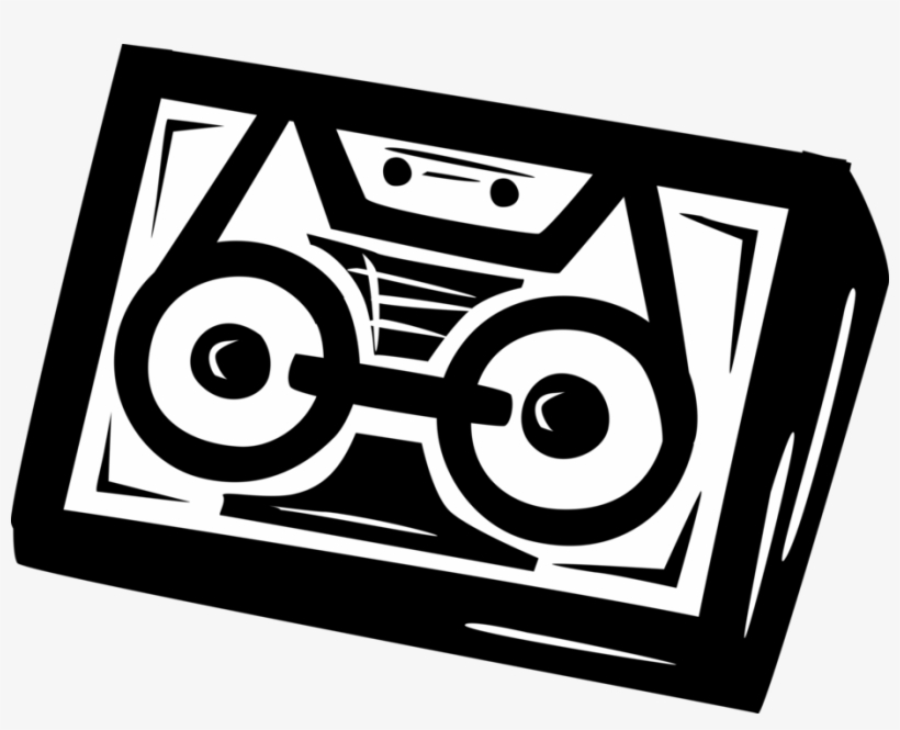 Vector Illustration Of Cassette Tape Audio Cassette, transparent png