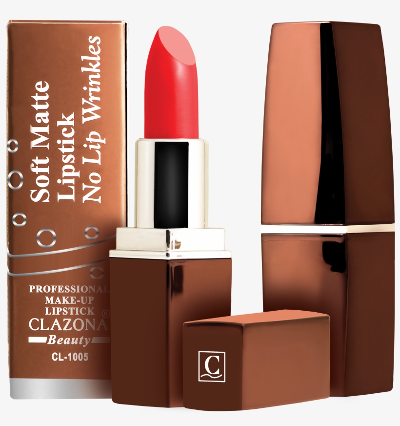 Lipstick - Clazona Soft Matt Lipstick, transparent png