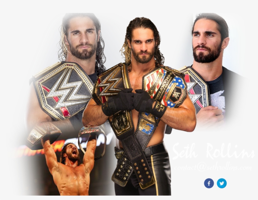 Seth Rollins - Sethrollins - Com - - Posterazzi Seth Rollins With The World Heavyweight, transparent png