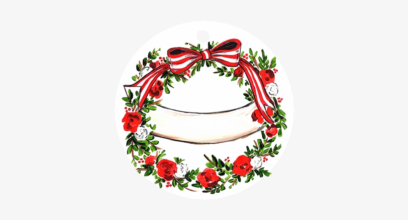 Thank You Ornament - Wreath, transparent png