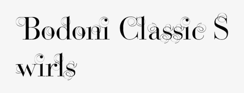 Bodoni Classic Swirls - Bodoni, transparent png