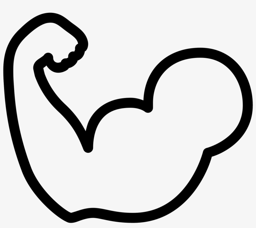 The Icon Is A Picture For The Logo Of Flex Biceps - Bicep Clipart, transparent png
