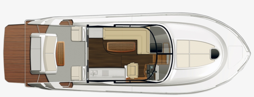 Download The Tiara Yachts Catalog - Yacht Top View Png, transparent png