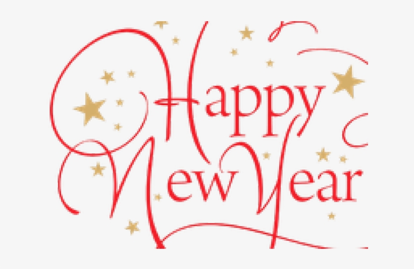 Happy New Year Return Address Labels, transparent png
