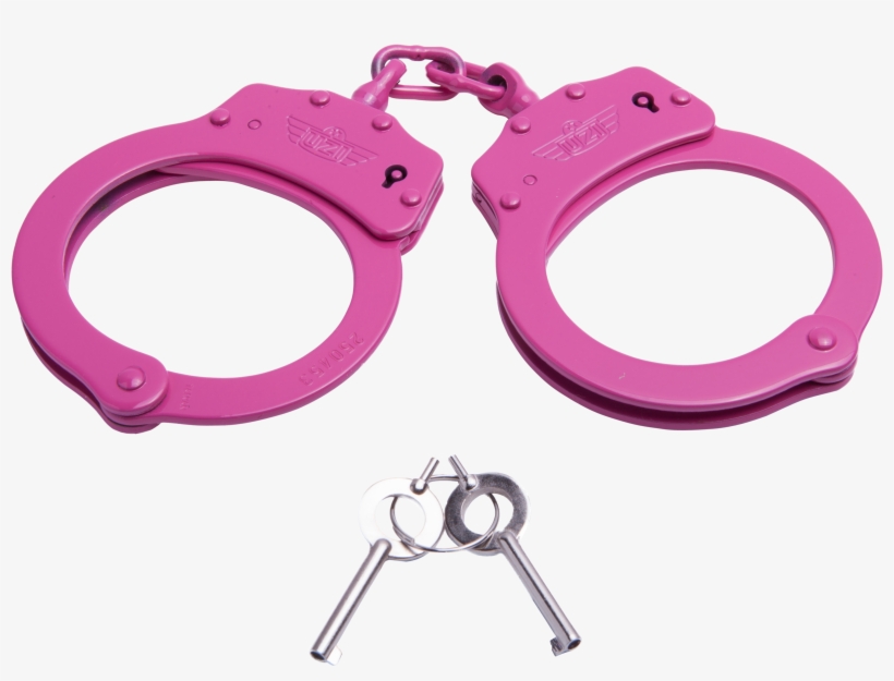 Uzi Chain Handcuff - Pink, transparent png