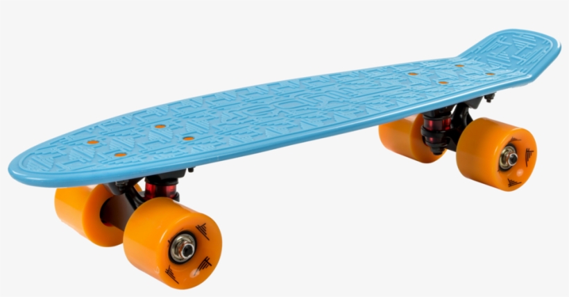 22" Plastic Complete Skateboard - Blue Skateboard, transparent png