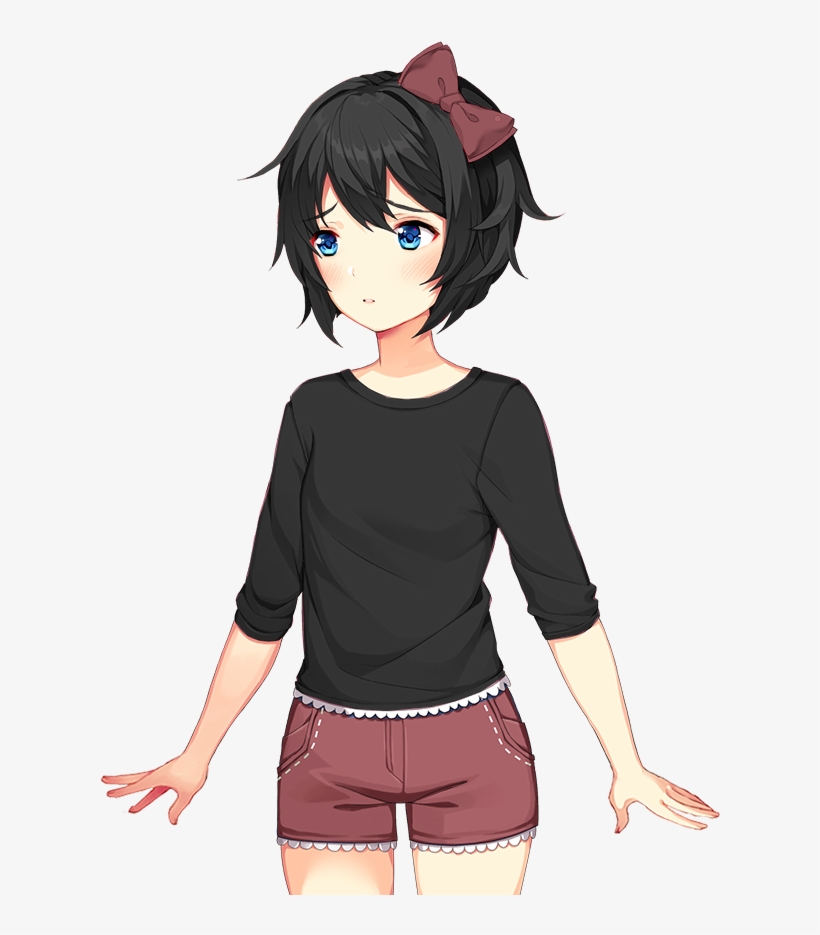 Emo Sayori - Dark Sayori Reddit, transparent png
