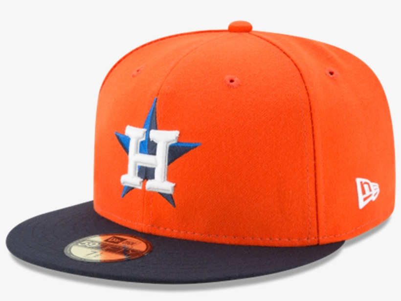 New Era 5950 Houston Astros Mlb Alternate Orange Navy - New Era, transparent png