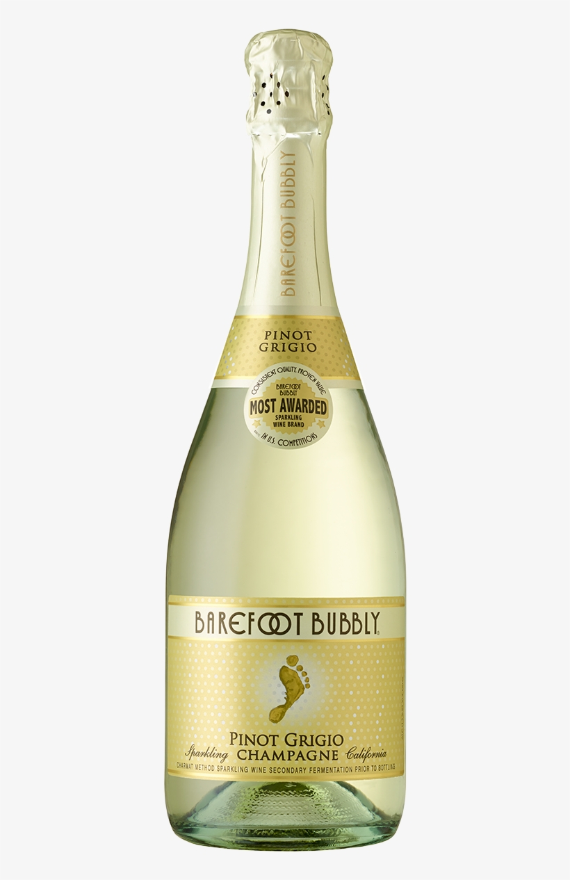 Barefoot Bubbly Pinot Grigio Champagne, transparent png