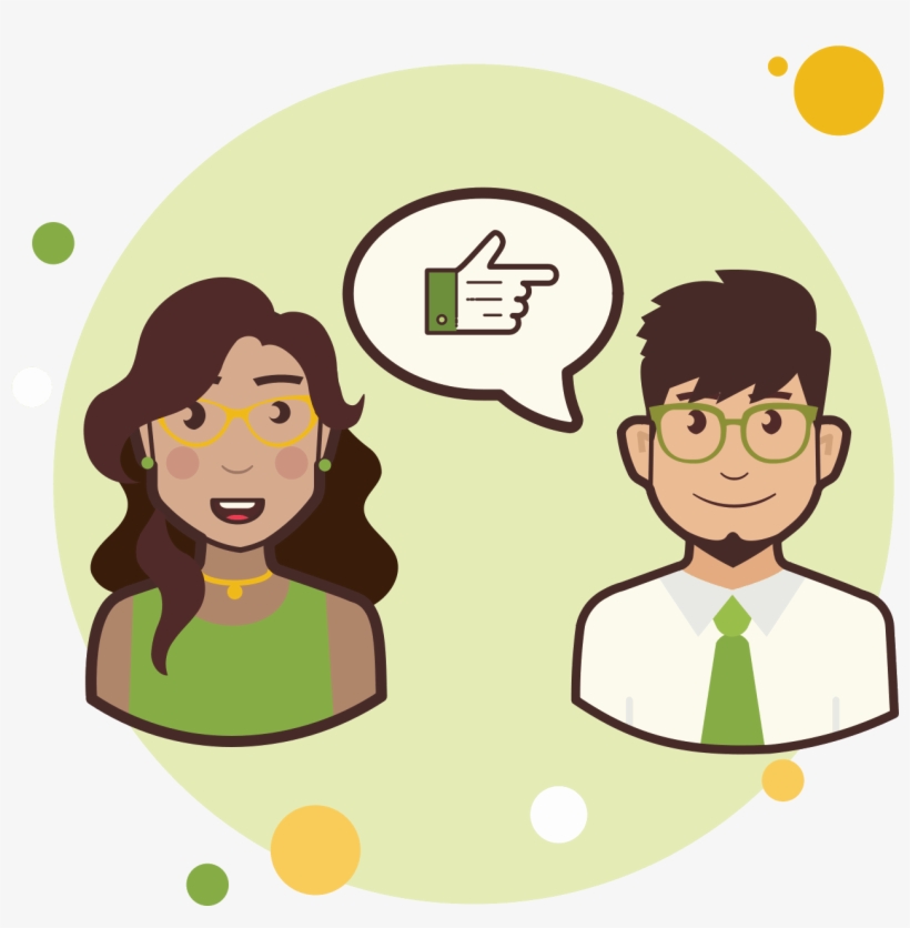 Couple Pointing Finger Icon - Icon, transparent png