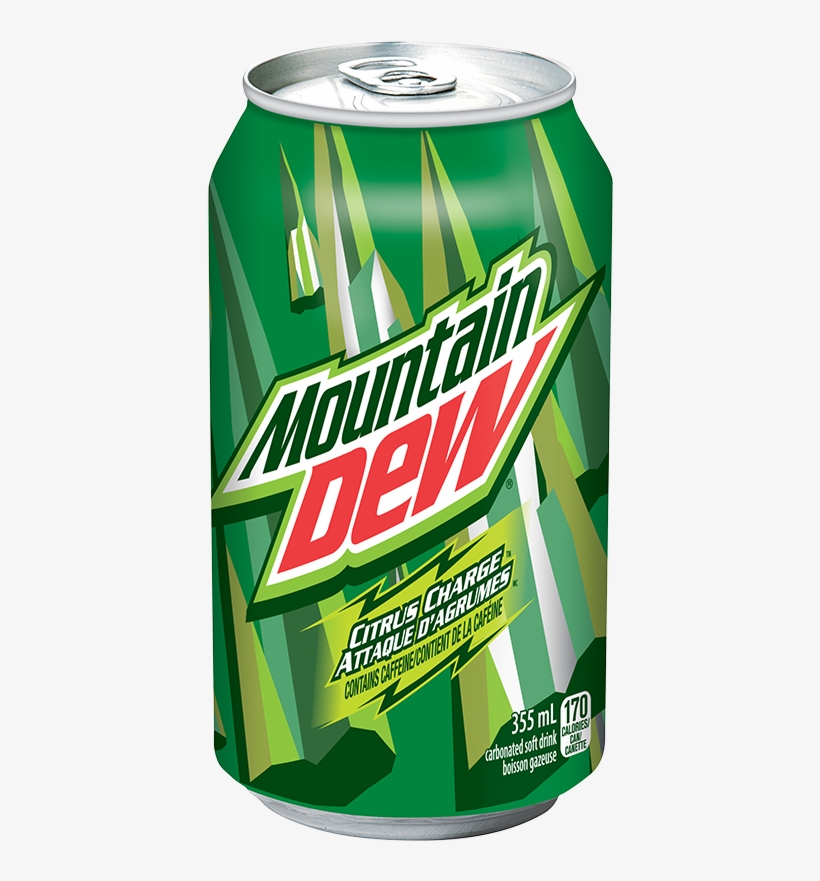 Mountain Dew Citrus Charge Carbonated Soft Drink, transparent png