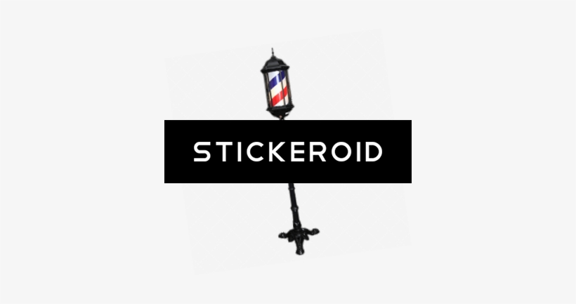 Street Lantern Barber Pole - Sign, transparent png