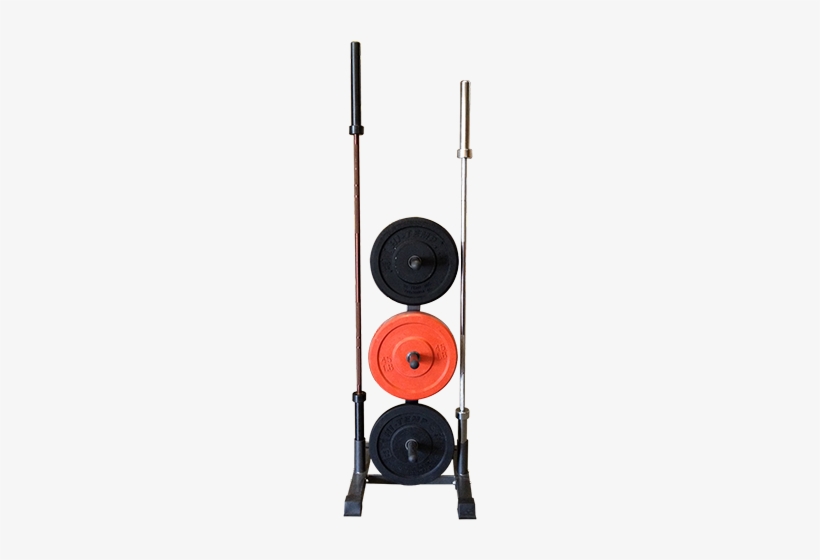 Vertical Barbell & Bumper Plate Holder - Gym, transparent png