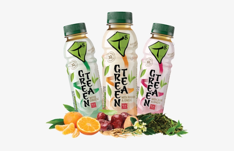 Tg Teas Iced Green Tea With Ginseng 330ml, transparent png