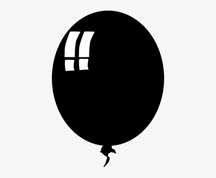 Black Ballon Svg Clip Arts 426 X 593 Px, transparent png