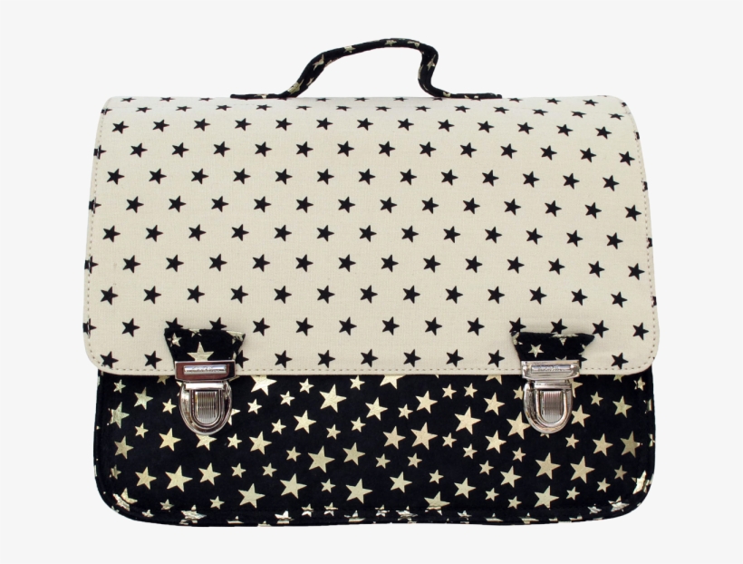 Miniséri Satchel Black And White Stars - Cartella Per Scuola Elementare, transparent png