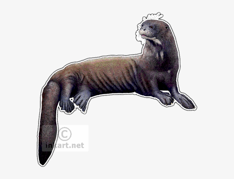 Giant River Otter Decal - Giant River Otter Png, transparent png