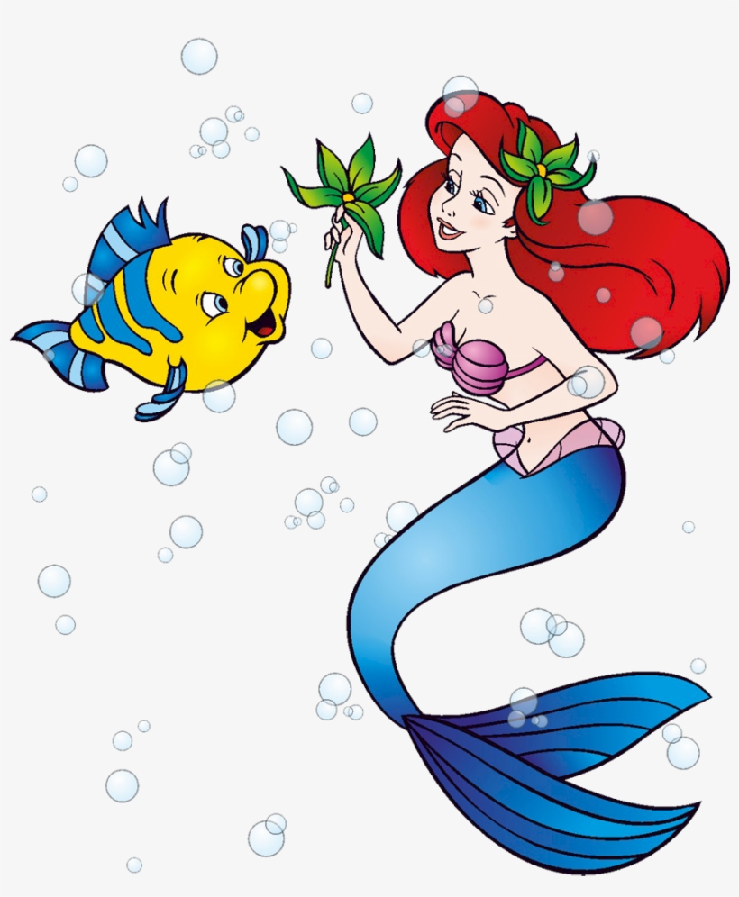 Little Mermaid Disney Flounder Clip Art N2 Animadas De La Sirenita