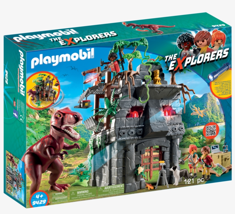Hidden Temple With T-rex, transparent png