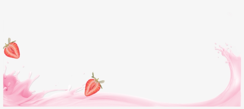 Strawberry With Milk Png, transparent png