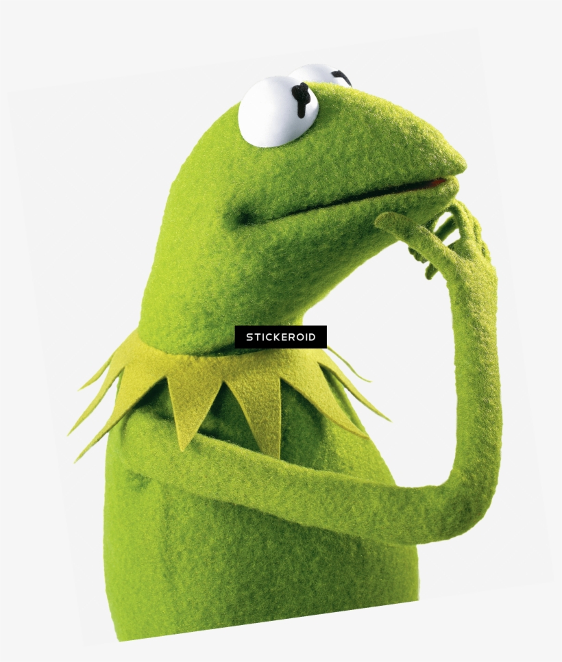 Kermit The Frog Thinking - Kermit The Frog, transparent png