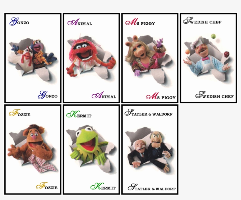 Therefore, Your Suspects Are Kermit The Frog , Ms - Buffalo Games Disney Stamp: Muppets, transparent png
