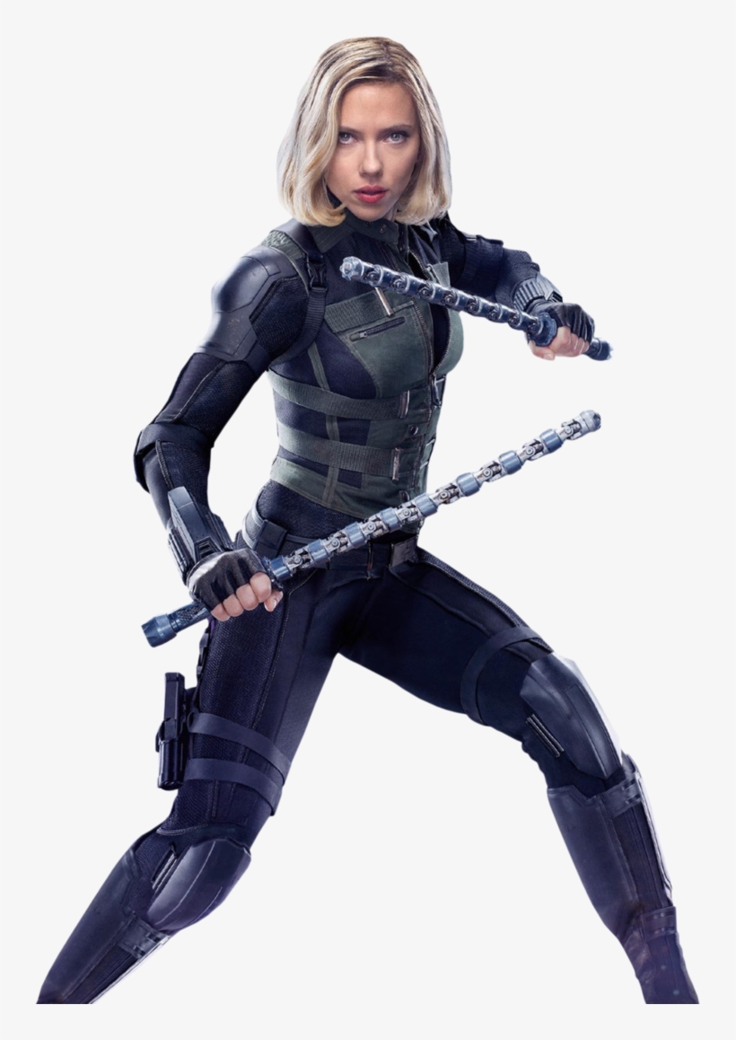 Black-widow - Natasha Romanoff Infinity War, transparent png