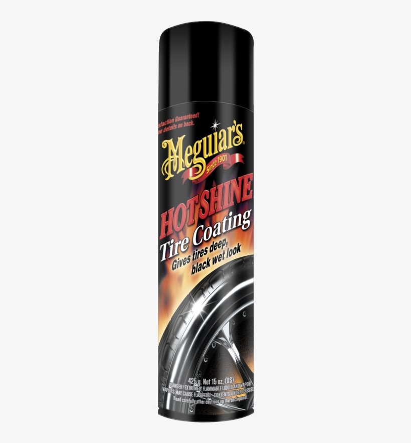 Meguiar's® Hot Shine High Gloss Tire Coating, G13815, - Tire Shine Spray, transparent png