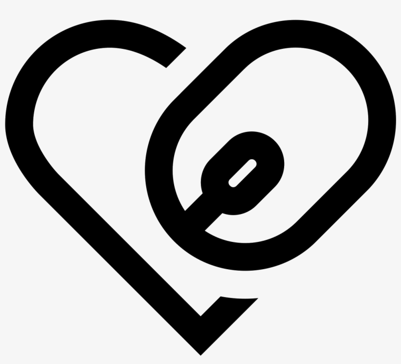 Heart With Mouse Icon - Microfone Coracao Png, transparent png