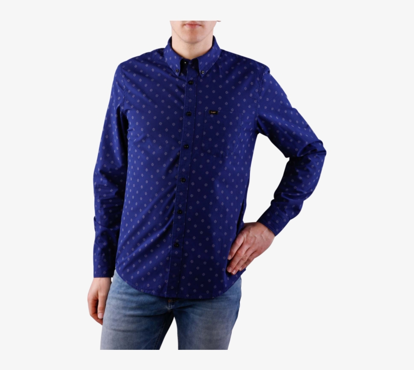 Lee Button Down Shirt Deep Indigo Free Shipping Jeans - Shirt, transparent png