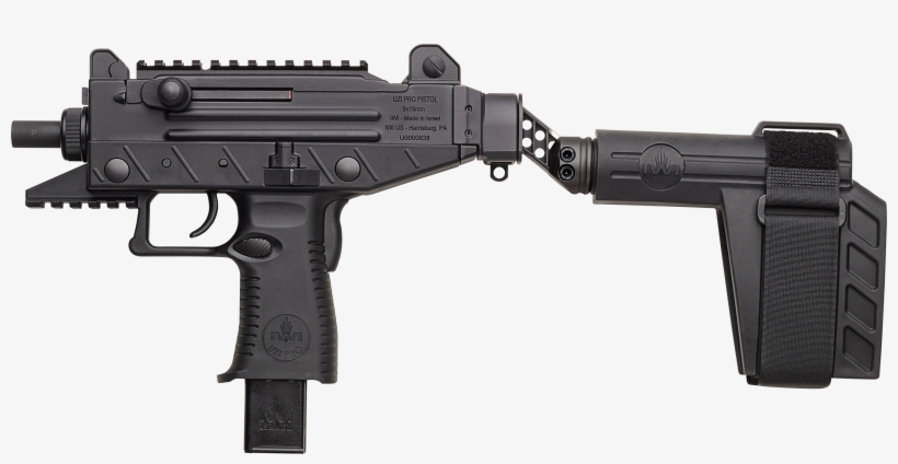 The Uzi Pro Sb Features A Side-folding Stabilizing - Uzi Pro, transparent png