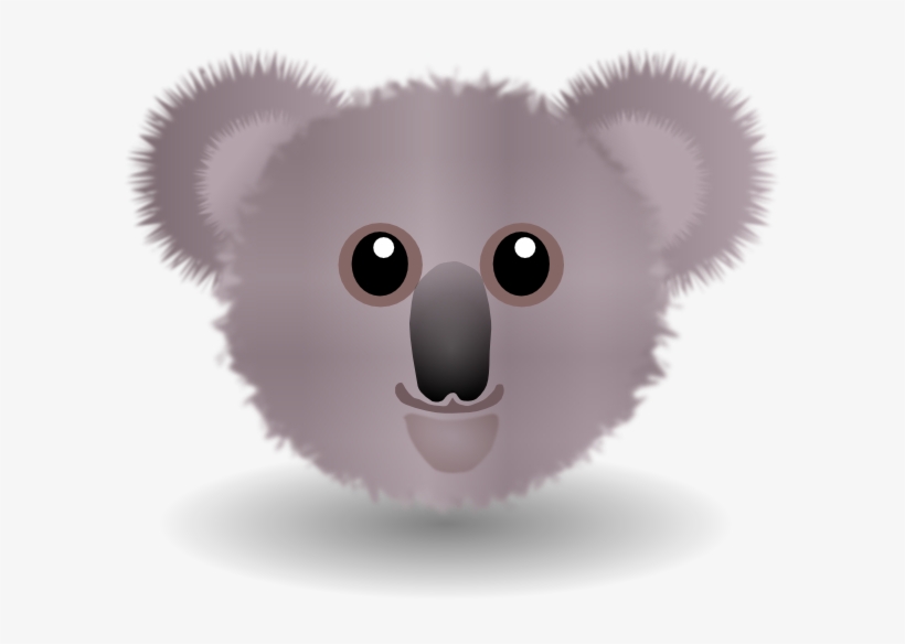 Koala Face Svg Clip Arts 600 X 504 Px, transparent png